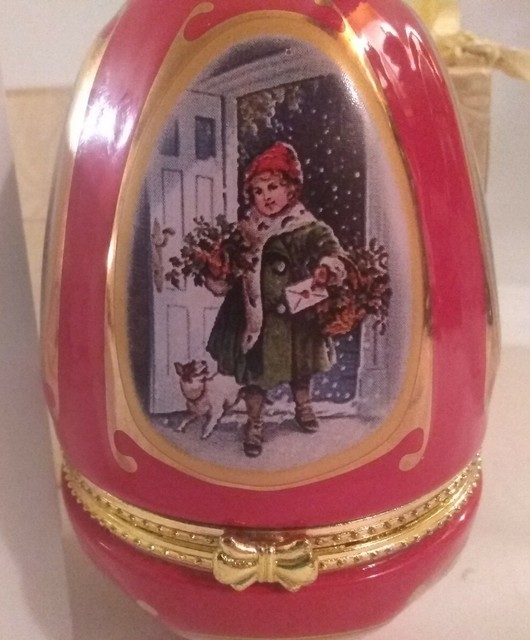 VALERIE PARR HILL MR. CHRISTMAS MUSICAL EGG ORNAMENT The Holly and the Ivy eBay