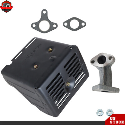 #ad Muffler Exhaust For Honda GX340 GX390 11HP amp; 13HP W Manifold amp; Nuts $23.79