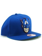 New Era Captain America 9fifty Snapback Hat Adjustable Marvel Comics Blue NWT