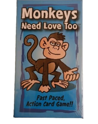 MONKEYS NEED LOVE TOO. Topwise Card Game FACTORY SEALED BOX