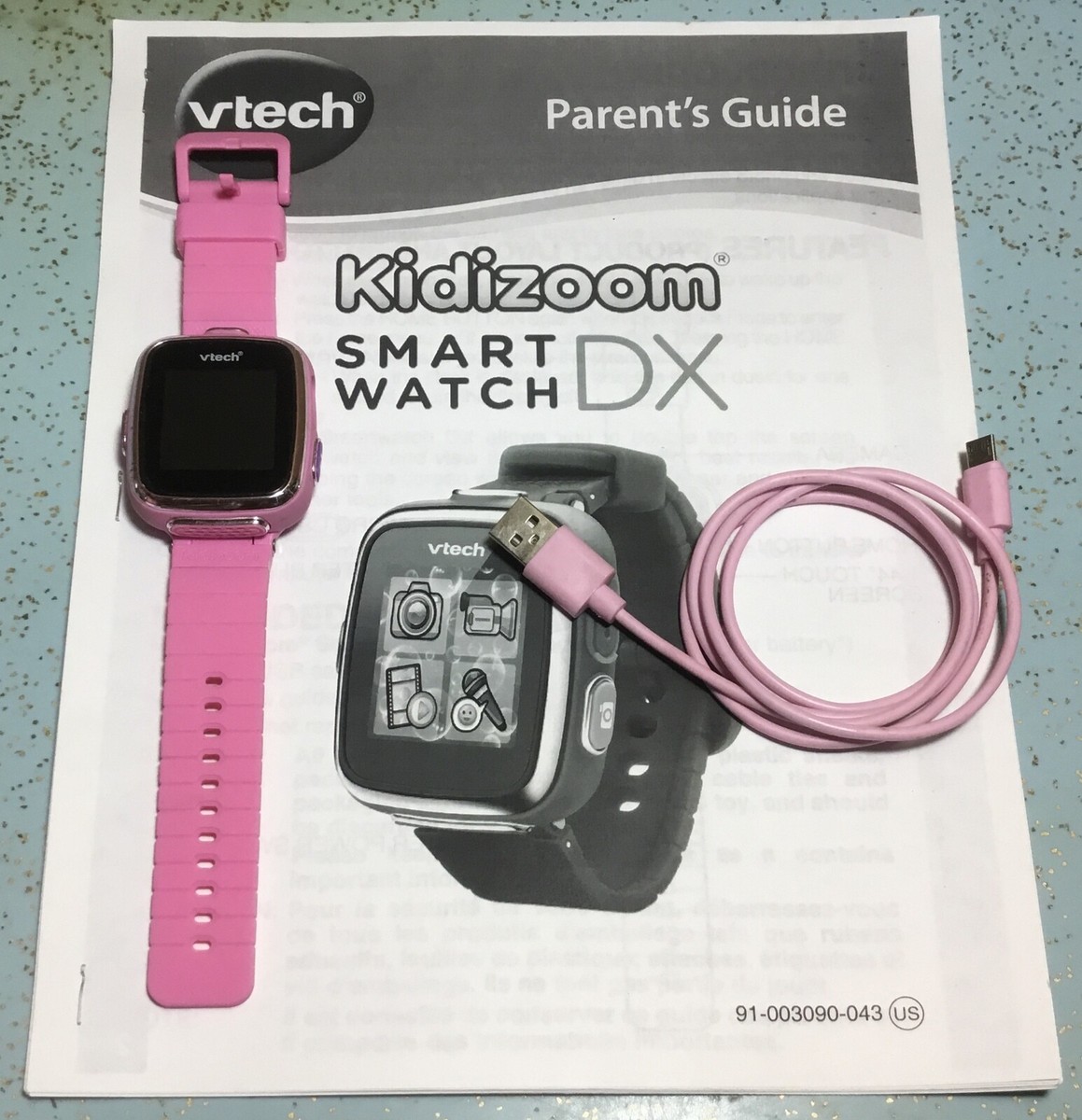 2016 VTECH 1716 KIDIZOOM DX PINK CHILDS SMART WATCH w/PINK