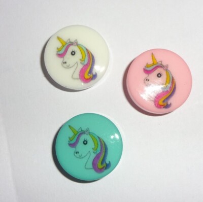 Knopf Einhorn 15 mm Seco Knopf für Kinder 15 mm 20013 1 Stück