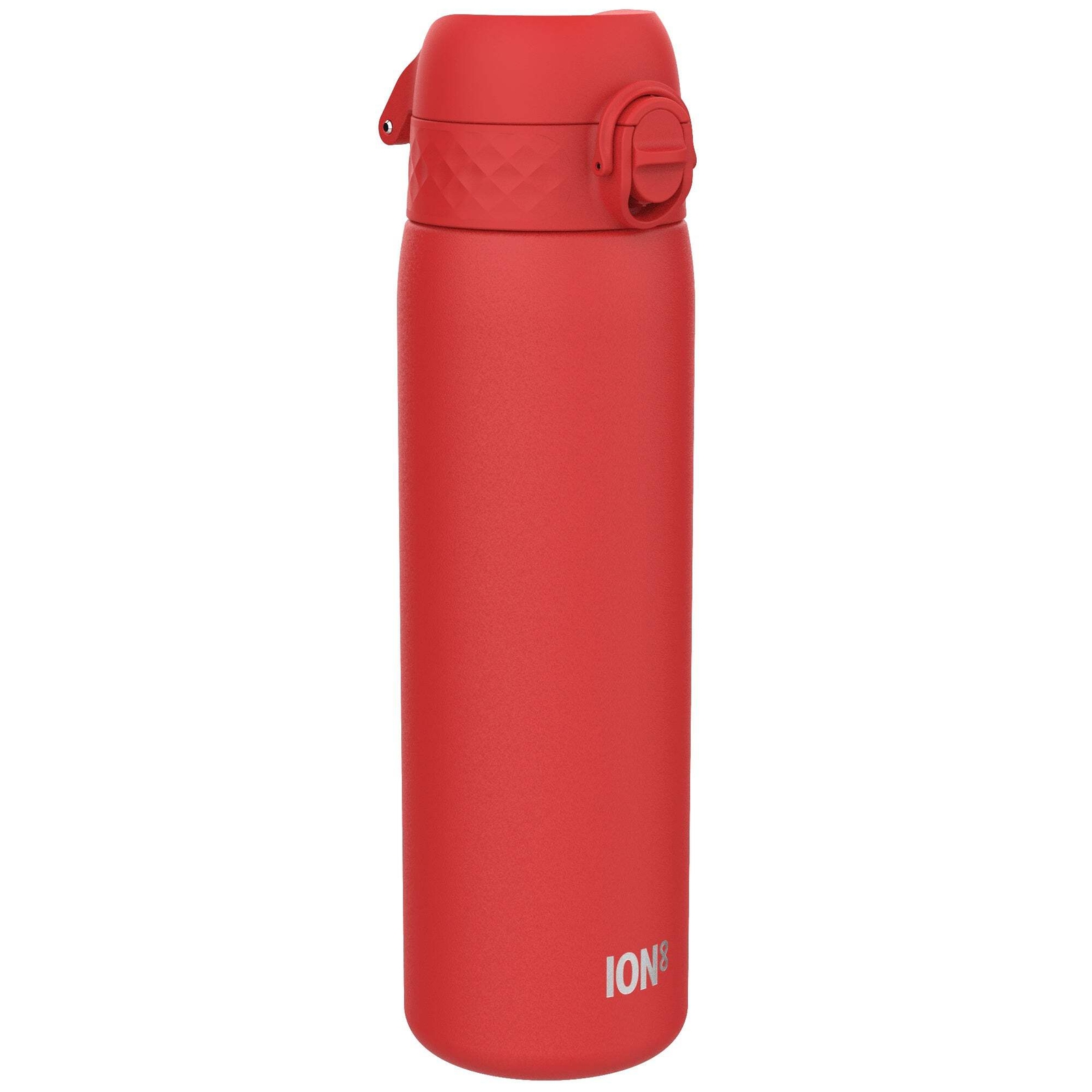 ION8 Leak Proof Slim Thermal Steel Water Bottle, Insulated, Red, 500ml (17oz)