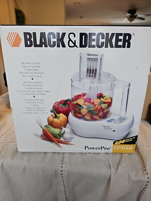 Black & Decker Power Pro FP1000 Full-Size Touch Control Food Processor ...