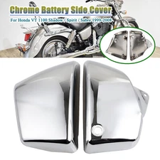 Chrome Battery Side Covers For Honda VT 1100 Shadow / Spirit / Sabre 1999-2008