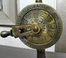Beautiful Antique Brass Ship Engine Room Telegraph Marine Working Nautical 7''