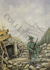 Postcard/Military Postcard: Alpine Trench Viewer, 1915-18