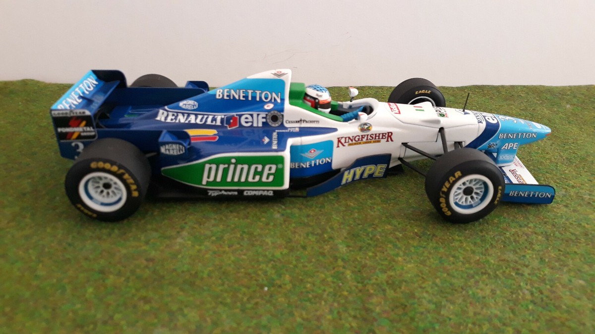 Minichamps 1:18 BENETTON RENAULT B196 JEAN ALESI 1996 RARITY - 180960003