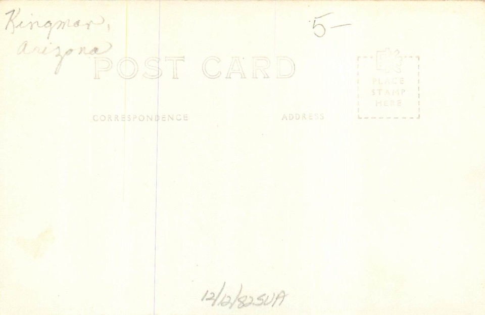 Real Photo Postcard Boeing B17 Flying Fortress Storage Kingman