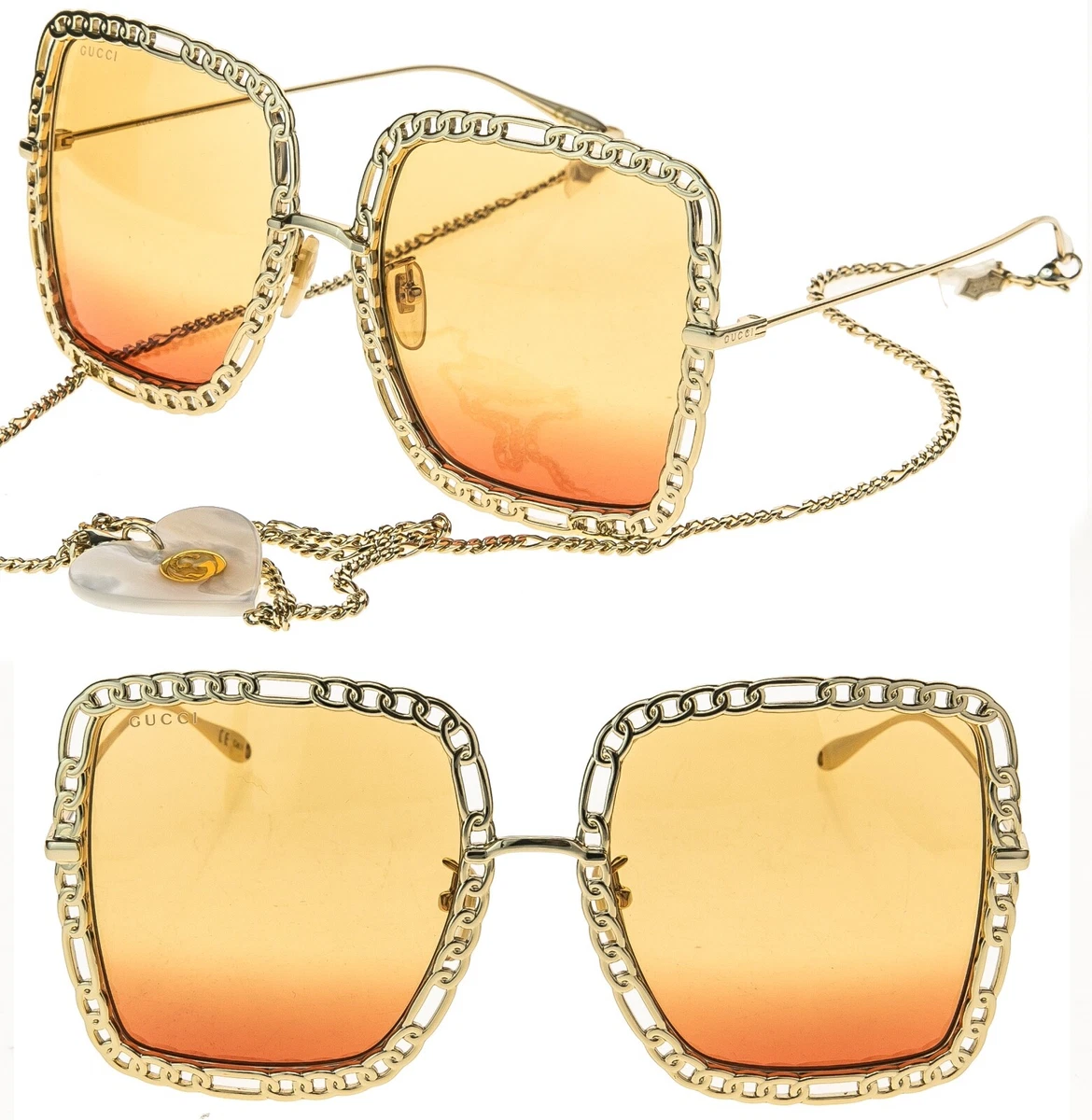 Gucci Heart Sunglasses for Women for sale | eBay