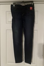 Levi's Shaping Legging Pull On Jeans Girls Flex Stretch. Size 14. Dark Blue.
