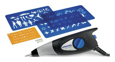 Dremel Gravierer 290-3 Hobby (35 W) mit 3 Zubehöre, 4 Designschablonen