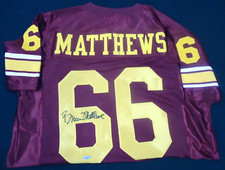 BRUCE MATTHEWS Custom USC TROJANS Jersey - TRISTAR COA