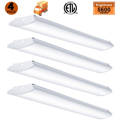 4ft LED Ceiling Light 50W 5600lm LED Wraparound Fixture ...