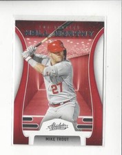 2022 Absolute Hall Worthy Retail #10 Mike Trout Angels