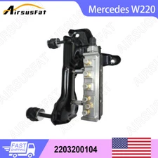 Air Suspension Compressor Pump Valve Block w/Bracket For Mercedes W220 S350 S430