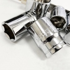 SAE Imperial SOCKET Set in AF on Rail with 1/2" Drive to 6 Point Hex Sockets UK