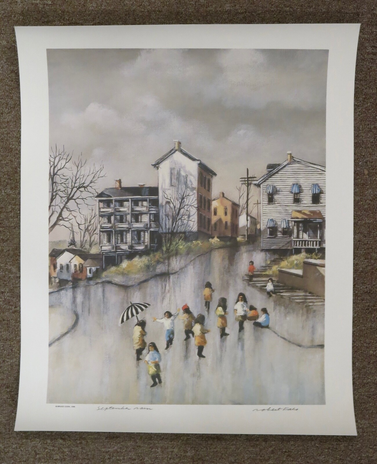 LOT OF SIX SIGNED ROBERT FABE FINE ART PRINTS CINCINNATI ARTIST OLD