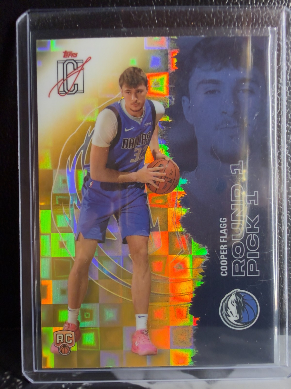 Topps Signature Class Cooper Flagg Yellow Pandora SP Rookie Card #101