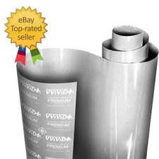 Ultra Gloss Silver Metallic Vinyl Car Wrap Premium 3ft x 5ft,