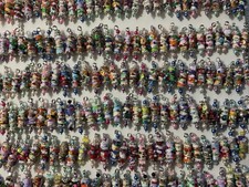 Random SMALL SILVER Handmade BOHO BEADS -10 per Purchase