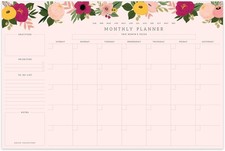 Monthly Planning Pad To Do List Notebook - Undated Tear-Off Sheets Notepad