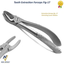 Tooth Extracting Extraction Forceps Fig 17 Right Upper Molar Dental Instruments