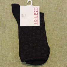 Esprit Damen Anzugsocken schwarz gepunktet Gr...