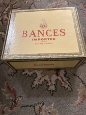 BANCES Cigar Box - 8" x 7" x 3" - Held 50 imported  Fine Cigars