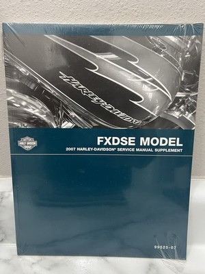 NEW 2007 Harley Davidson FXDSE Service Manual Supplement 99525-07