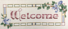 Welcome Cross Stitch, Embroidery, Vintage