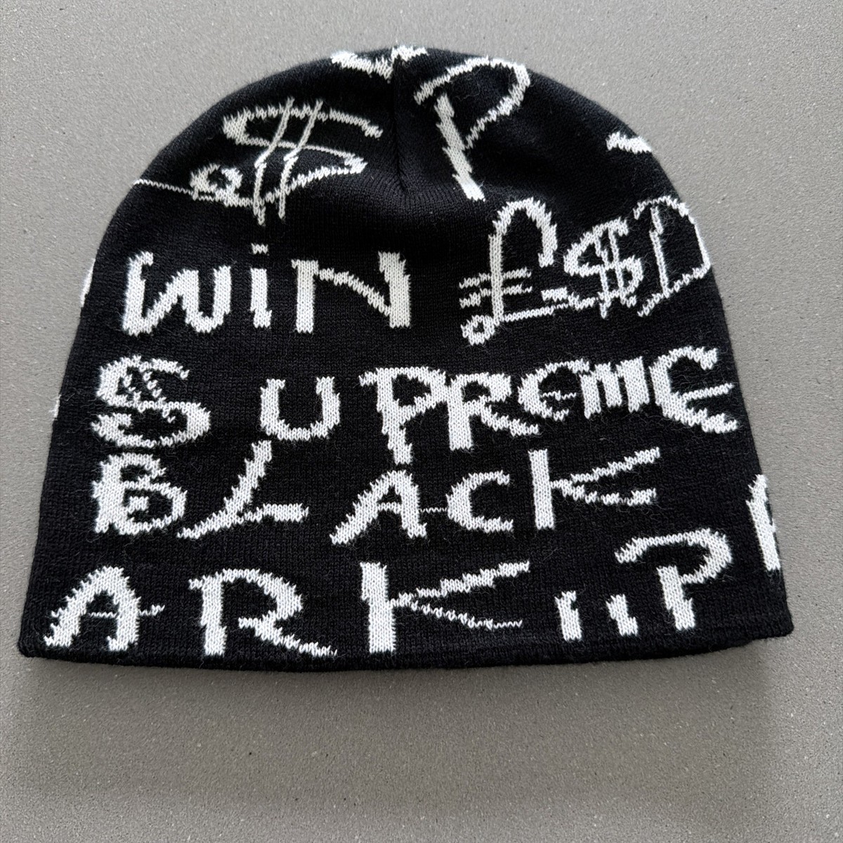 Supreme X Lee Scratch Perry Knit Hat Beanie Black L$D | eBay
