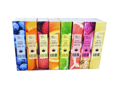 Touch Organic Fruit Tea Library 8-Different Blends/80 Tea Bags - USE BY 2027