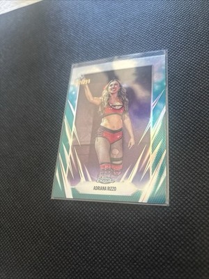 2026 Topps Chrome WWE Adrianna Rizzo Teal Refractor #34/299