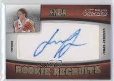 2009 Timeless Treasures Rookie Recruits Silver 16/25 Jonas Jerebko #139 Auto 1b8
