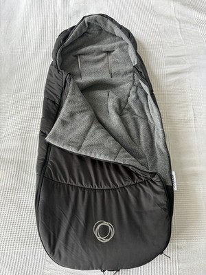 Original Bugaboo Fußsack Schwarz Grau für Butterfly warm gefüttert