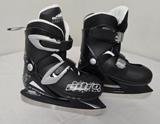 Lake Placid Nitro Kids Adjustable Ice Skates Black Size 11-13 LP102GB