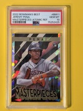 2022 Bowman's Masterpieces Jeremy Pena RC Atomic Refractor #BM-11 PSA 10 🔥🔥