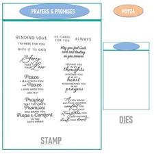 PRAYERS  PROMISES Dies and Stamps Scrapbook DIY Handmade Greeting Card Making