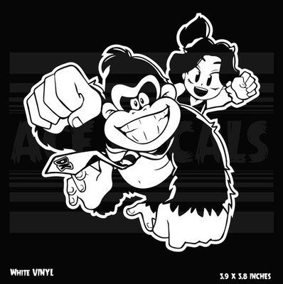 Donkey kong - Pauline -  Nintendo - vinyl decal sticker