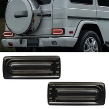 LED Lightbar R&uuml;ckleuchten Heckleuchten Schwarz f&uuml;r Mercedes G-Modell W463 00-18