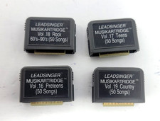 Lot of 4 Leadsinger Musikartridge Vol. 16,17,18,19 Wireless Duet Chip Cartridges