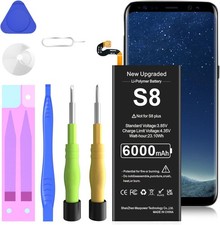Galaxy S8 Battery Upgraded 6000mAh High Capacity Li Polymer EB BG950ABE
