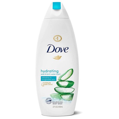 New Dove Go Fresh Body Wash 100% Gentle Cleansers, Sulfate Free Pear and Aloe Ve
