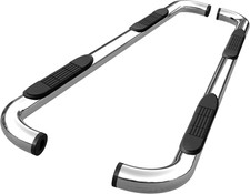 Side Steps 3" Stainless Nerf Bars Running Boards for 1999-2019 Silverado Sierra