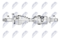Antriebswelle Nty NPW-TY-230 FüR Toyota Highlander Kluger GSU40_ GSU40R
