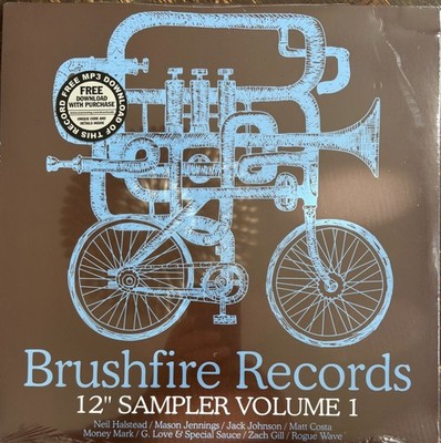 BRUSHFIRE RECORDS: 12' Sampler Vol 1 2008 (Brand New) Jack Johnson; etc RARE!!