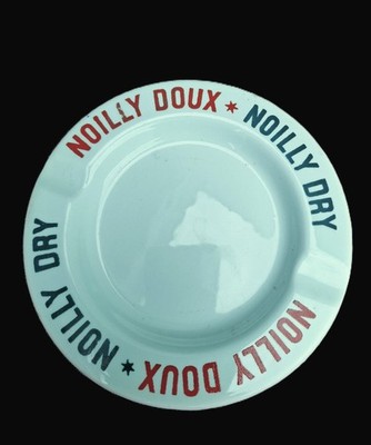 Werbe Aschenbecher Noilly Dry * Noilly Doux  Keramik Frankreich 70er 13cm  top