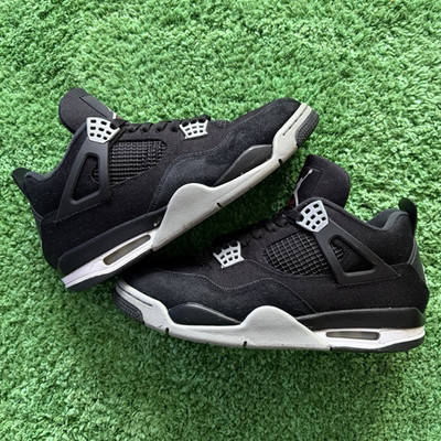 Air Jordan 4 Black Canvas Size 11.5 No Box Used Fairly Used