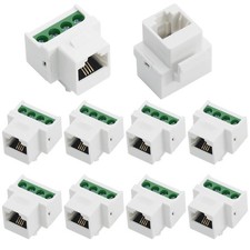 10PCS RJ11 6P4C CAT3 Telephone Keystone Jack 4Pin Screw Terminal Breakout
